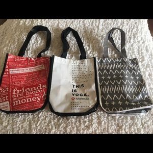 Lululemon Carbon 38 Target Small Shopping Bag Lot